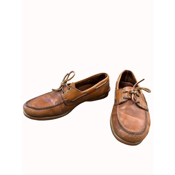 Timberland men’s brown leather lace loafer 12m SKU 6273 main image 7